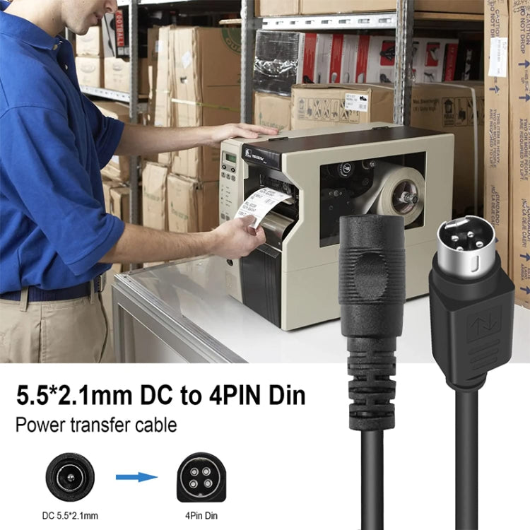 4 Pin DIN Male To DC 5.5x2.1mm Female Power Connection Cable, Length: 0.15m, 4 Pin To DC 5.5x2.1mm 4 Pin DIN Male To DC 5.5x2.1mm Female Power Connection Cable, Length: 0.15m, 4 Pin To DC 5.5x2.1mm